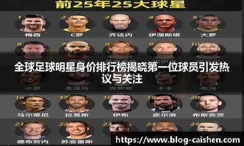 全球足球明星身价排行榜揭晓第一位球员引发热议与关注