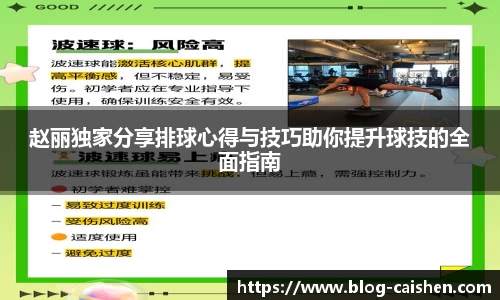 赵丽独家分享排球心得与技巧助你提升球技的全面指南